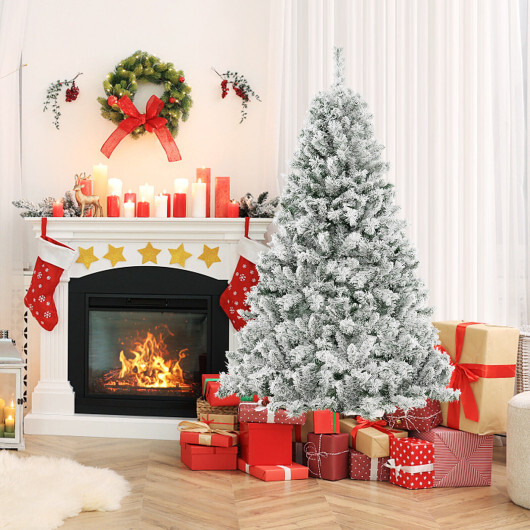 6/7/8 Feet Artificial Xmas Tree 3-Minute Quick Shape-6 ft - Size: 6 ft - Image 3