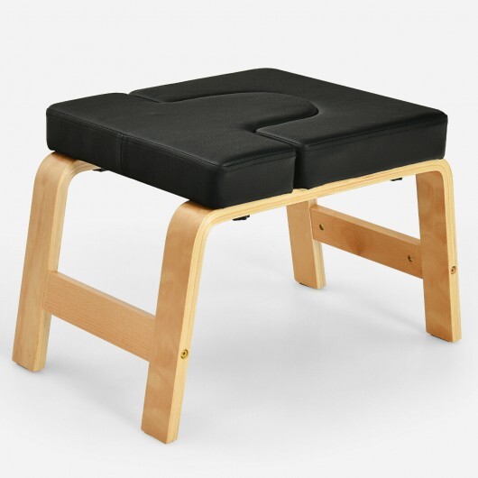 Yoga Headstand Bench for Workout Relieve and Fatigue Body Building-Black - Color: Black