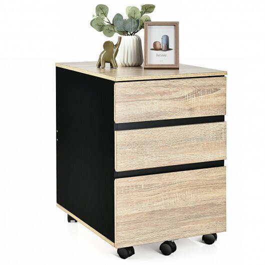 3-Drawer Mobile File Cabinet for Home Office - Color: White - Image 5
