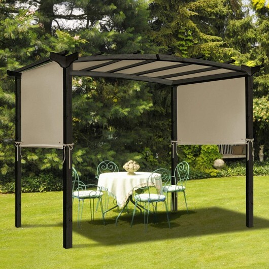 Outdoor Canopy Shade Cover with Copper Grommets & 4 Straps - Image 3